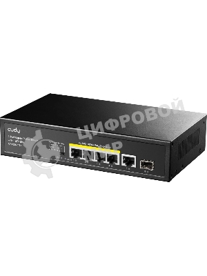 Коммутатор Cudy GS1005PTS1 (L2) 5x1 Гбит/с 1SFP 4PoE+ 120W неуправляемый