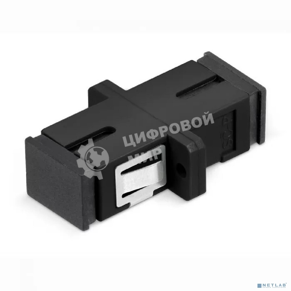 Проходной соединитель Cabeus SC-SC-SM-BK SC-SC, SM(для одномодового кабеля), simplex черный