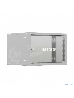 Шкаф коммутационный NTSS LIME (NTSS-WL6U5545GS) настенный 6U 550x450 мм пер. дв. стекл несъемн. бок. пан. 30 кг серый 110 град.