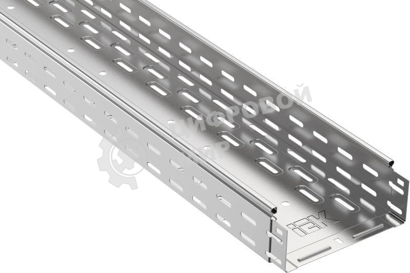 Лоток листовой перфорированный 300х80 L3000 сталь 0.8мм IEK CLP10-080-300-3