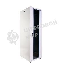 Шкаф телекоммуникационный напольный ЭКОНОМ 42U (600 × 1000) дверь стекло, дверь металл