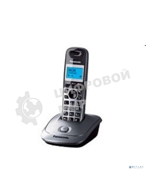 Телефон беспроводной (DECT) Panasonic KX-TG2511RUM (металик) АОН, Caller ID,спикерфон на трубке,переход в Эко режим одним нажатием