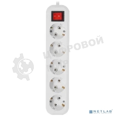 Сетевой фильтр 5bites SP5W-350 5S/3x1.5MM2/16A/ABS/5M/белый