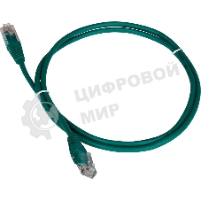 Патч-корд LANMASTER TWT UTP cat.5e, с заливными колпачками, 2.0 м, зеленый