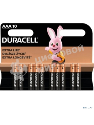 Батарейка DURACELL LR03-10BL BASIC AAA (MN2400) (10 шт. в уп-ке)