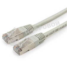 Патч-корд FTP Cablexpert cat.5e, 5м, литой, многожильный серый