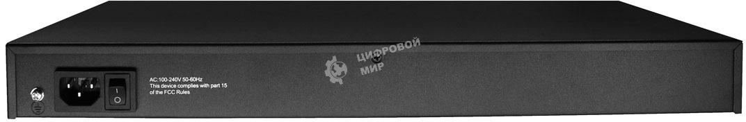 Коммутатор Osnovo SW-64822(700W) 48 портовый PoE коммутатор, 48*10/100 Base-T PoE, 2*GE Combo Uplink, PoE на порт до 30W, суммарная мощность PoE до 700W