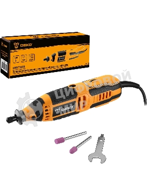 Прямошлифовальная машина (гравер) с регулировкой скорости 200Вт DEKO DKRT200E063-1410