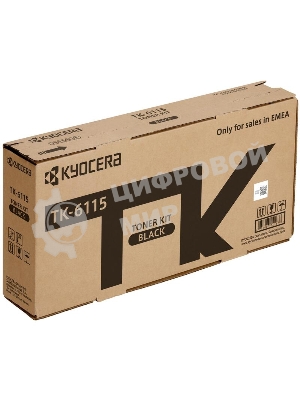 Картридж лазерный Kyocera TK-6115 (1T02P10NL0) черный для M4125idn/M4132idn 15000 стр.
