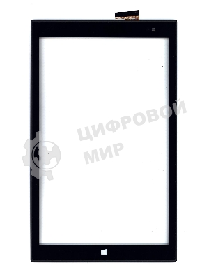 Сенсорное стекло (тачскрин) для Irbis TW43, черное с рамкой