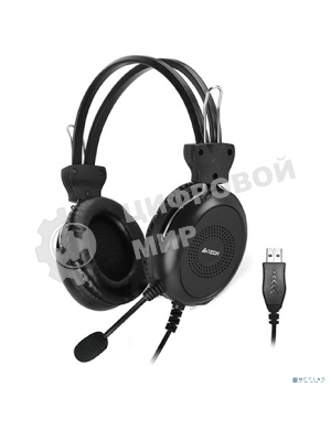 Гарнитура A4Tech HU-30 чёрный, проводная