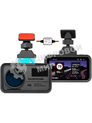 Видеорегистратор TrendVision TDR-725 Real 4K Max черный 8Mpix 2160x3840 2160p 170гр. GPS NT96670