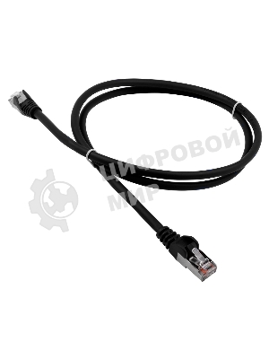 Патч-корд LANMASTER LSZH FTP cat.5e, 10.0 м, черный