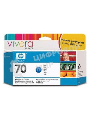 Картридж струйный HP №70 C9458A голубой для HP DJ Z2100/Z3100 (130мл)