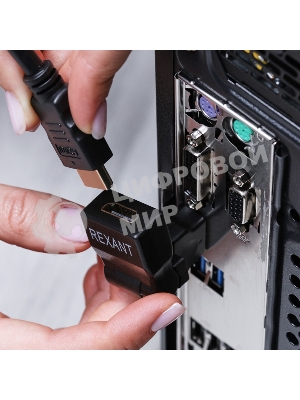 Переходник штекер Rexant HDMI - гнездо HDMI, поворотный