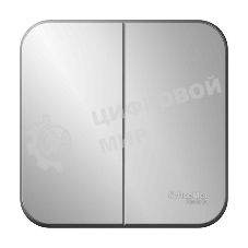 Выключатель 2-кл. ОП Blanca (сх.5) 10А 250 В изол. пласт. алюм. SchE BLNVA105013