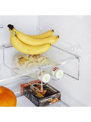 Холодильник Maunfeld MFF187NFIX10 нержавеющая сталь двухкамерный 232/98л морозилка снизу, No Frost