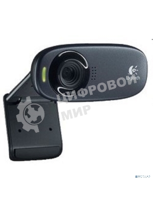 Веб-камера Logitech C310 HD 1280x720, 30 кадр/с, USB Type-A, микрофон (шумоподавление), автоосвещение, универсальное крепление