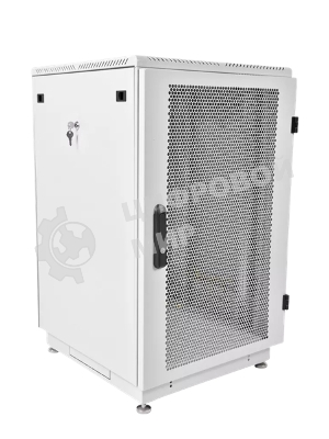 Шкаф телеком. напольный 18U (600x600) дверь перфорированная (ШТК-М-18.6.6-4ААА) (2 коробки)