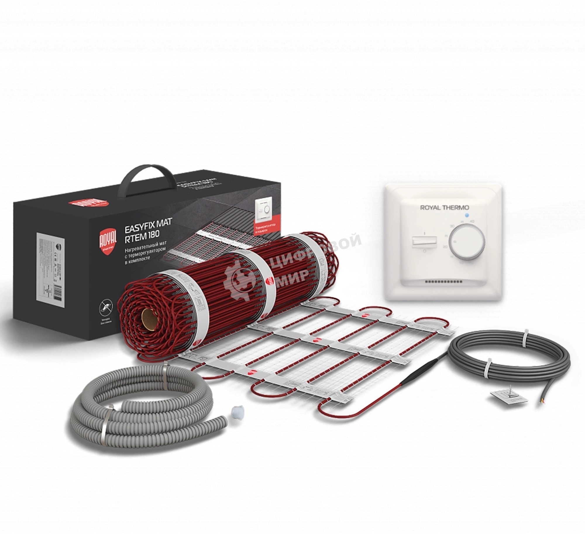Мат нагревательный Royal Thermo EasyFix Mat RTEM 2-180-8 (комплект с терморегулятором)