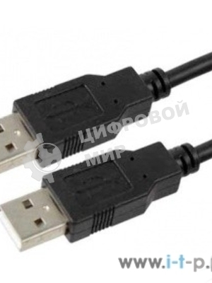 Кабель USB2.0 Pro Cablexpert CCP-USB2-AMAM-6, AM/AM, 1.8м, экран, черный, пакет