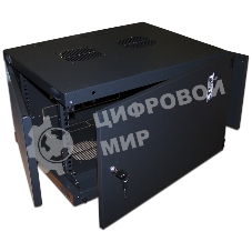 Шкаф настенный Next, 18U 550x450, металлическая дверь, черный