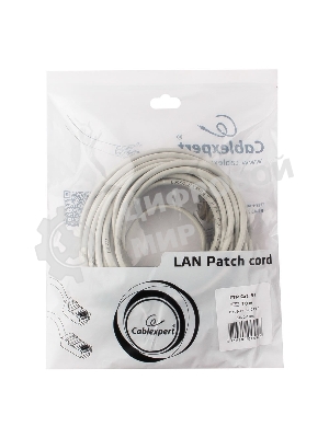 Патч-корд FTP Cablexpert cat.5e, 10м, литой, многожильный серый