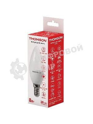 Лампа светодиодная Hiper THOMSON LED CANDLE 8W 670Lm E14 4000K TH-B2016