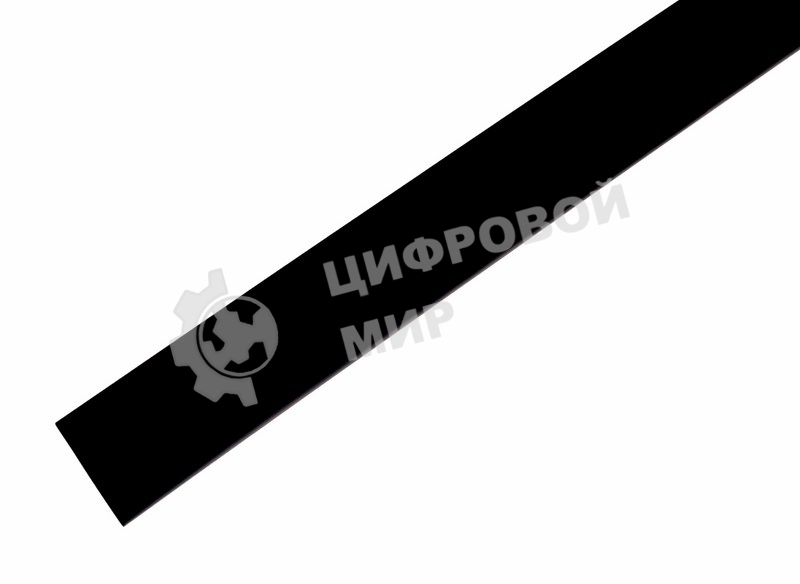 Термоусаживаемая трубка Rexant 19,0/9,5 мм, черная, упаковка 10 шт. по 1 м