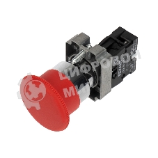 Кнопка Rexant XB2-BS грибок красная NC