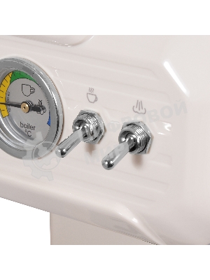 Кофеварка рожковая Hyundai HEM-5300 бежевый/серебристый, исп. кофе - молотый, 1.5 л, 850 Вт, 20 бар