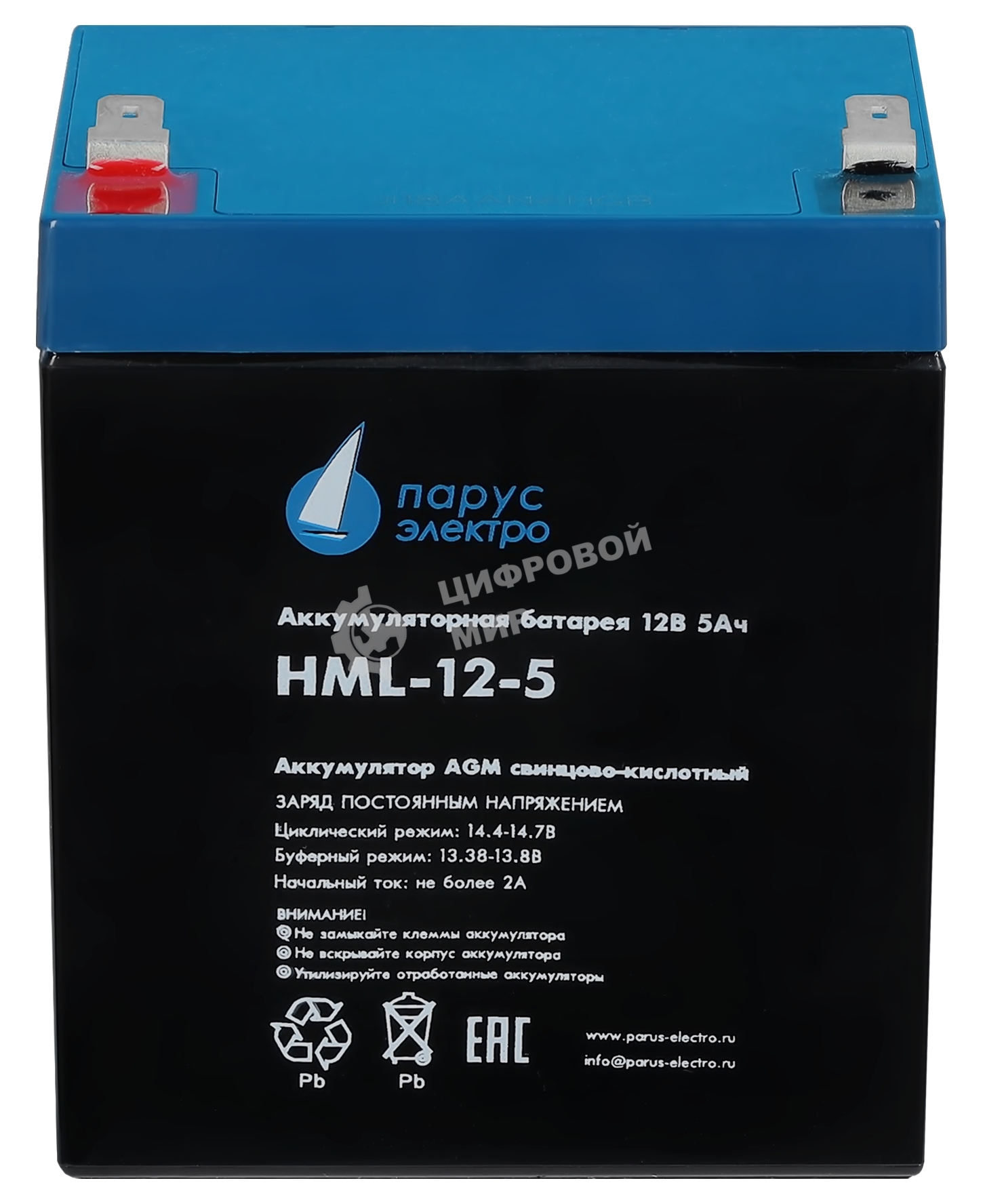 Батарея для ИБП Парус Электро, профессиональная серия HML-12-5