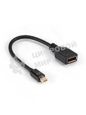 Кабель miniDisplayPort-DisplayPort ExeGate EX-CC-mDPM-DPF-0.15 (mini20M/20M, 0,15м)