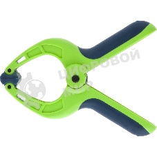 Струбцина клещеобразная Сибртех, пл. корп., 2-х комп. рукоятки, усиленная пружина,1-1/4