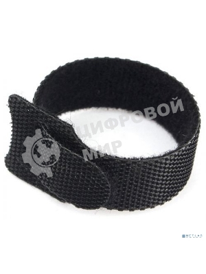 Хомуты-липучки на основе ленты Velcro VT-200x11BK 200 x 11 мм, черные (12 шт.)