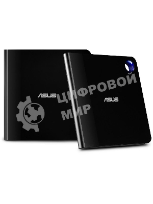 Оптический привод Blu-Ray Asus SBW-06D5H-U/BLK/G/AS черный USB slim внешний RTL