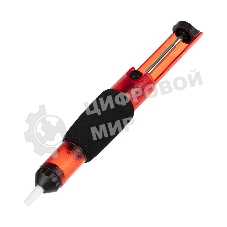 Вакуумный экстрактор припоя Rexant (оловоотсос), пластик, прозрачно-красный