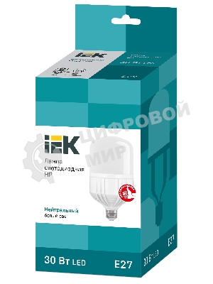Лампа cветодиодная IEK LLE-HP-30-230-40-E27 HP 30Вт 230В 4000К E27