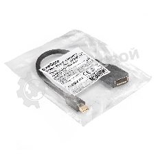 Кабель miniDisplayPort-DisplayPort ExeGate EX-CC-mDPM-DPF-0.15 (mini20M/20M, 0,15м)