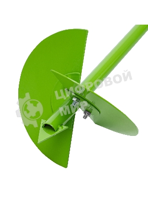 Бур лопастной со сменными ножами Сибртех, 2110 мм, удлинитель, диаметр 150 мм, 200 мм