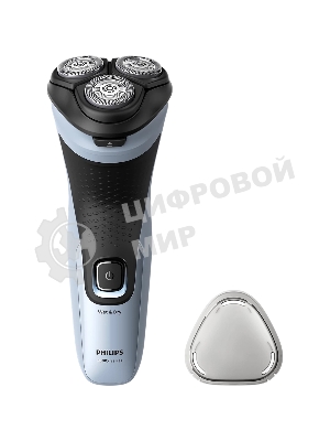 Электробритва роторная Philips X3003/00 реж.эл.:3 питан.:аккум. голубой/черный