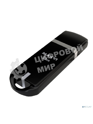 Флешка USB Maxvi P3 black (FD32GBUSB20C10P3), 32Gb, USB 2.0, R/W 15/5, черный