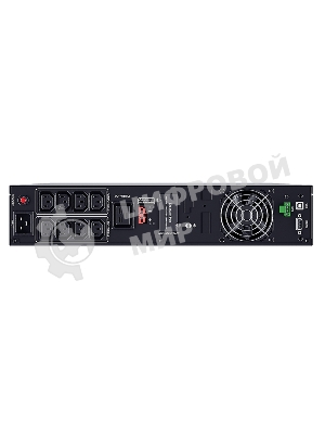 Источник бесперебойного питания/ИБП Сайбер Электро РСК-ПИЛОТ-3000Р-М Линейно-интерактивный 3000ВА/2700Вт. USB/RS-232/EPO/SNMP slot (8 IEC С13, IEC C19 x 1) (12В/7.5А·ч. х 6) 2U (Изготовлено в РФ)