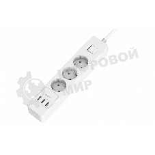 Удлинитель с USB зарядкой Harper UCH-330 White