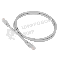 Патч-корд TWT UTP cat.6, с заливными колпачками, 10.0 м, серый