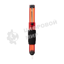 Вакуумный экстрактор припоя Rexant (оловоотсос), пластик, прозрачно-красный