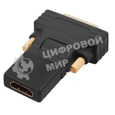 Переходник штекер Rexant DVI-D - гнездо HDMI, поворотный