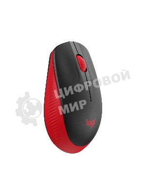 Мышь беспроводная Logitech M190 черный/красный, 1000 dpi, радиоканал, USB, кнопки - 3