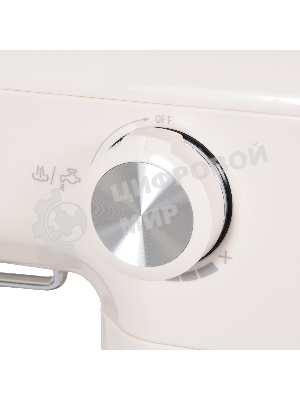 Кофеварка рожковая Hyundai HEM-5300 бежевый/серебристый, исп. кофе - молотый, 1.5 л, 850 Вт, 20 бар