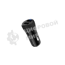 Автомобильная зарядка HOCO Z21, два порта USB, 5V, 2.4A, черный